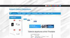 Desktop Screenshot of gatwickairportdepartures.com
