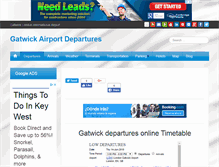 Tablet Screenshot of gatwickairportdepartures.com
